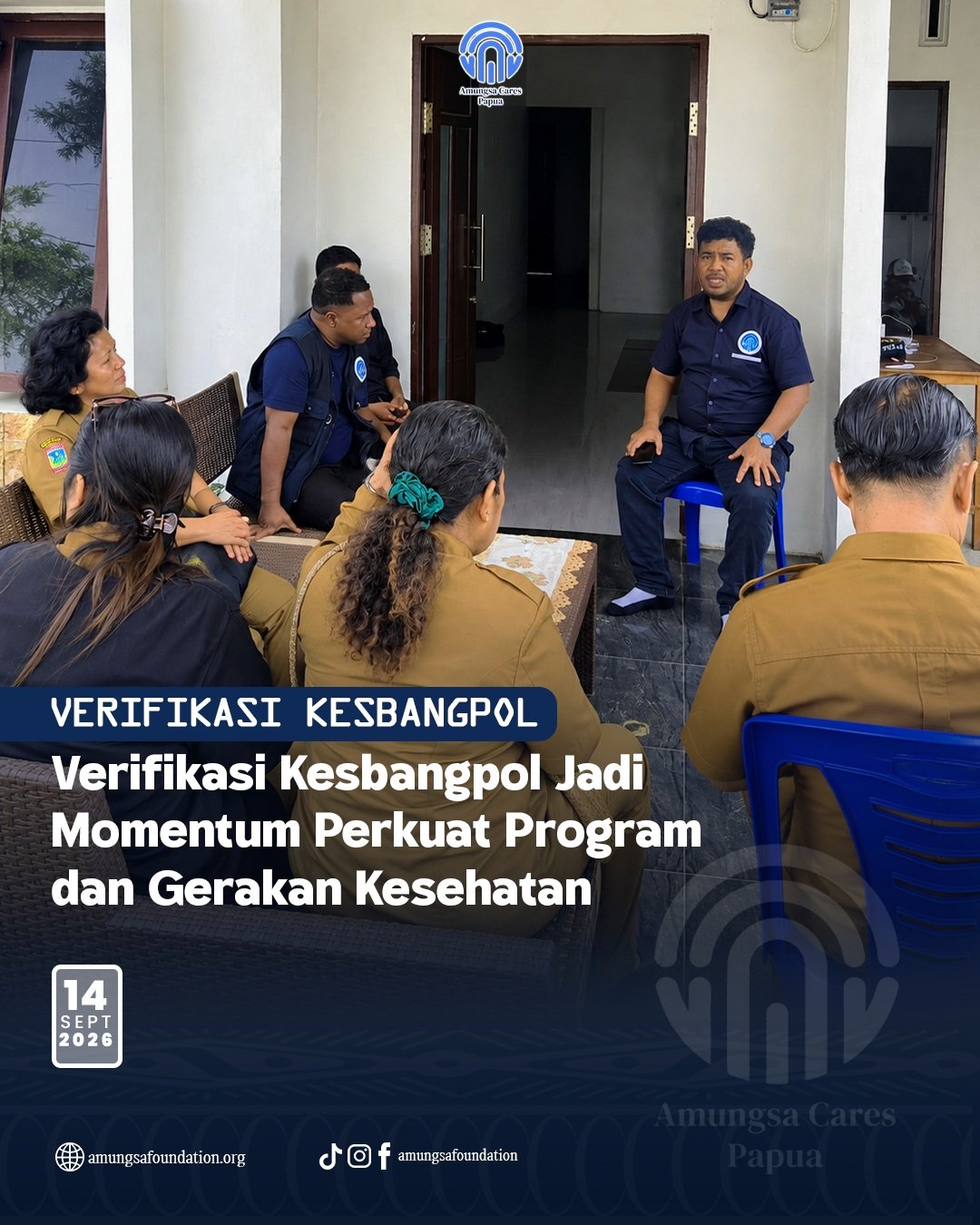 Cover Resmi: Verifikasi Kesbangpol Jadi Momentum Perkuat Program dan Gerakan Kesehatan