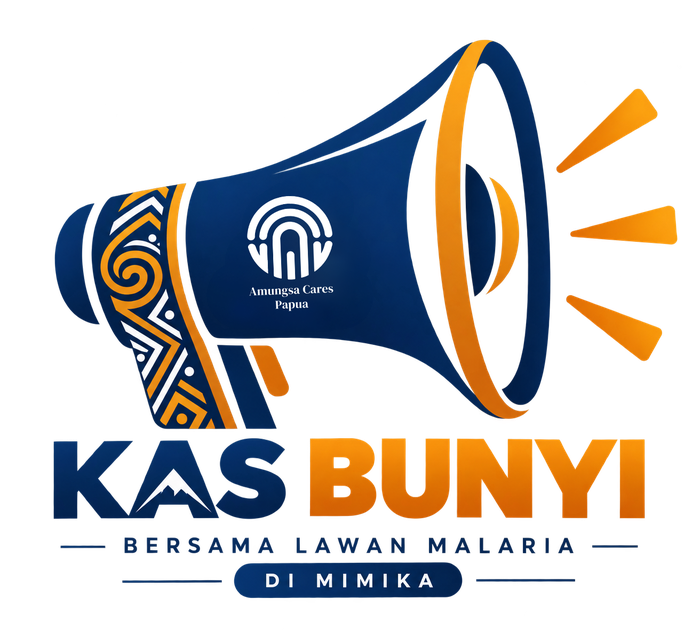 Logo KAS BUNYI Bersama Lawan Malaria di Mimika