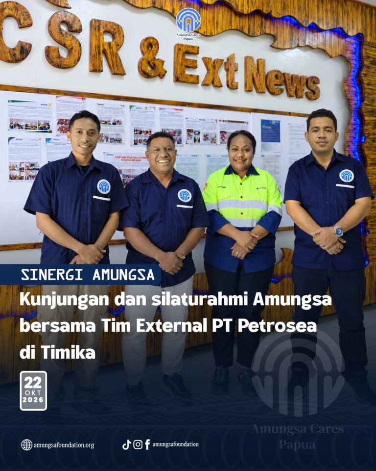 Sinergi Amungsa Cares Papua & PT Petrosea: Langkah Awal Membangun Kolaborasi Pembangunan Sosial di Mimika