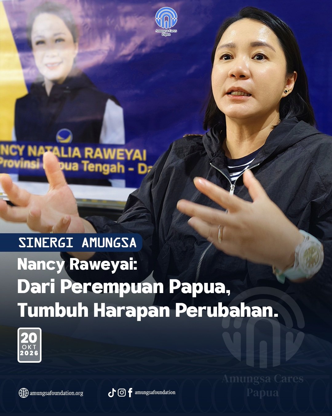 Poster Resmi Sinergi Amungsa Nancy Raweyai